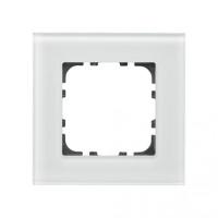 MDT BE-GTR1W.01 Рамка стеклянная, для вставок 55 x 55мм, цвет: Белый