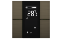 Interra ITR340-1412 iSwitch+ - 4-кнопочный KNX контроллер с ЖК-дисплеем, алюминий, бронза матовая