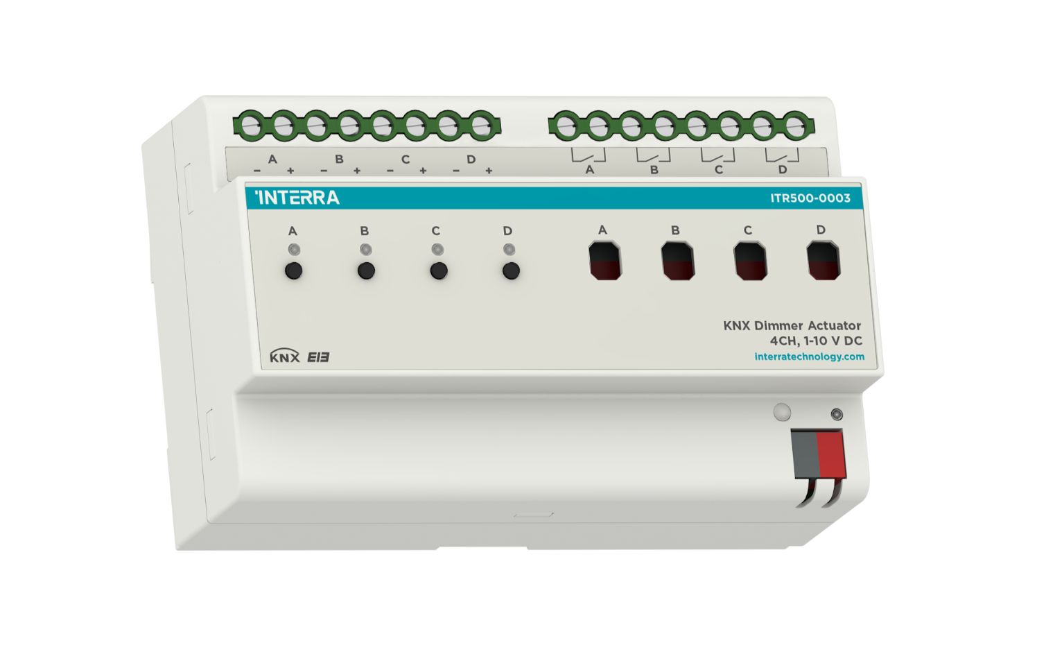 Interra 
					ITR500-0003
				 KNX Ballast Controller - 4 Ch (0/1-10V DC)