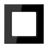 Jung A 5581 BF SW Рамка 1-ная, вертикальный и горизонтальный монтаж, thermoplastic, A 550, чёрный