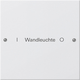 Gira 220127 Набор клавиш 1-местный, с возможностью нанесения надписей, цвет: Белый, оттенок: Матовый, лакированный