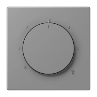 Jung LC 1749 BF 203 Накладка для термостата, Лакированный термопласт, Серия LS, gris 31 (32011)