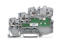 Wago 2000-5310/1102-950 3-пров. клемма питания датчиков, 0,14 - 1 (1,5) мм2, серая