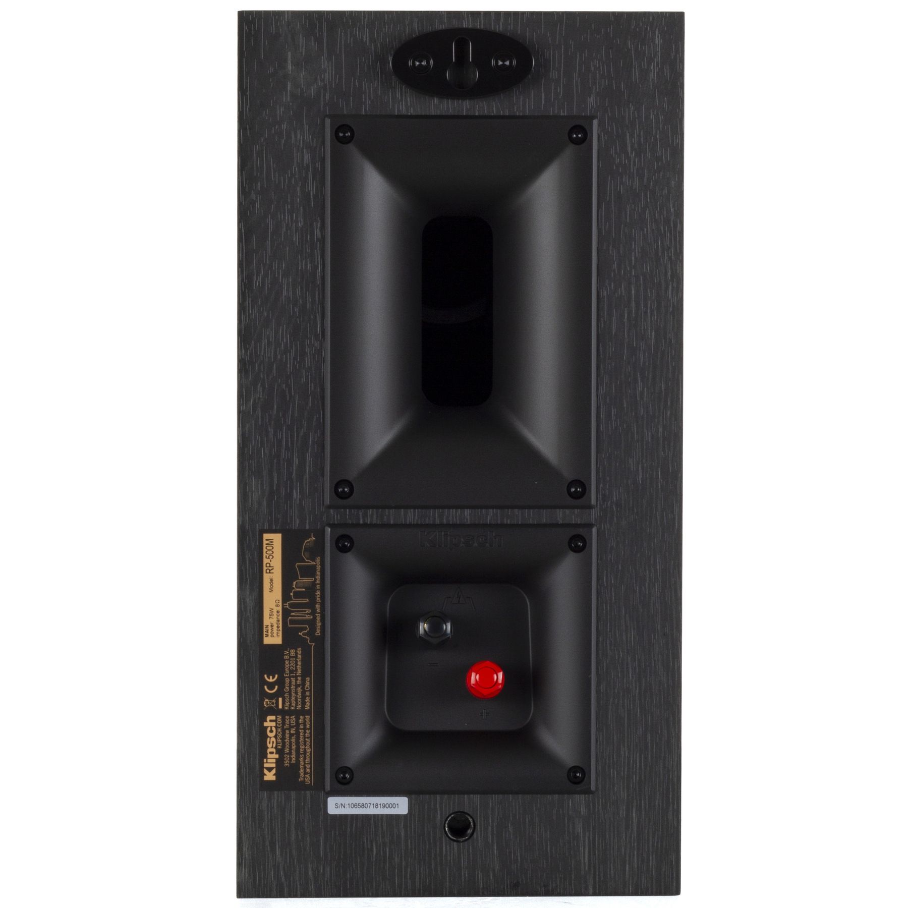 Klipsch 192415 Полочная акустика Klipsch Reference RP-500M ebony, цвет: Чёрный