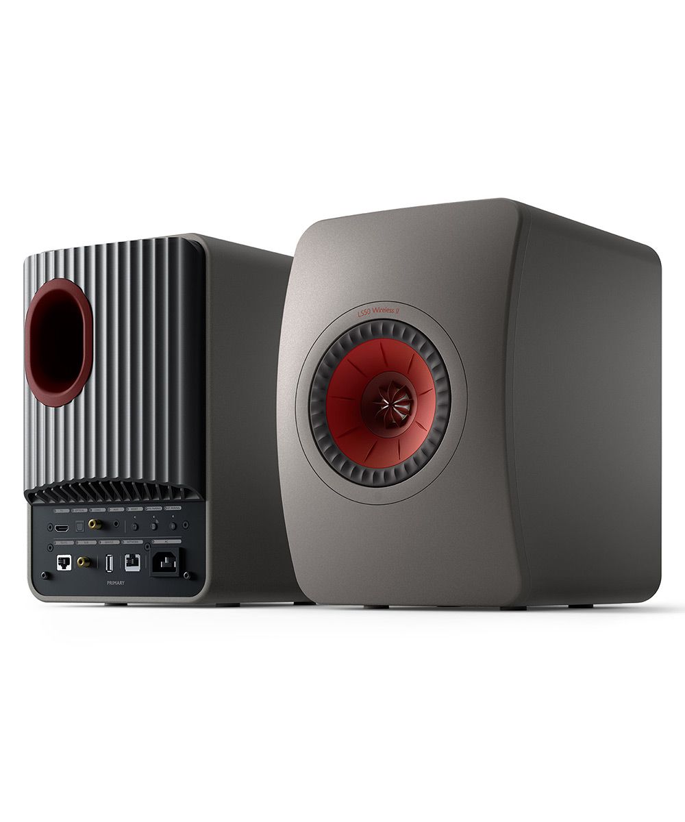 Kef 233186 Полочная акустика KEF LS50 Wireless II Titanium Grey, цвет: Темно-серый