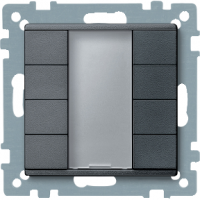 Schneider MTN627814 4-кнопочный выключатель plus, антрацит, цвет: Антрацит, оттенок: Матовый