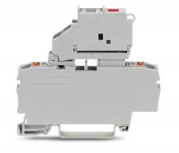 Wago 2202-1611/1000-836 2-проводная клемма с предохранителем с поворотным патроном предохранителя с концевой пластиной, серые