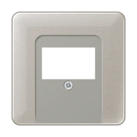 Jung CD 569 T PT Kрышка for telephone sockets 1 группа, Anodized aluminium, Серия CD, платина