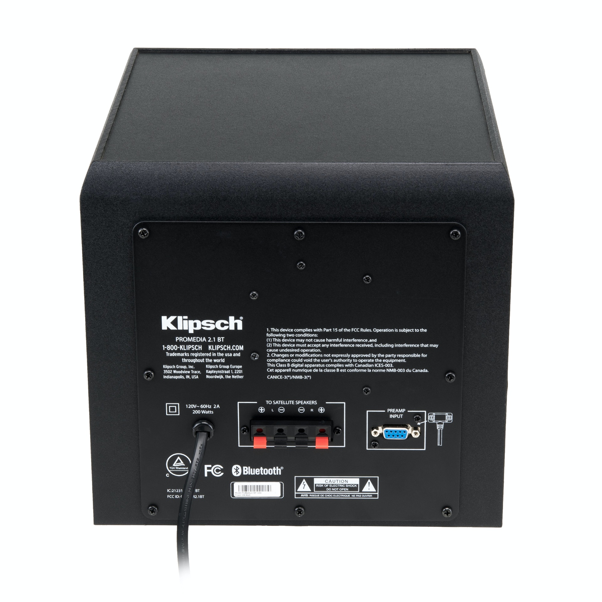 Klipsch 258591 Комплект акустики Klipsch ProMedia 2.1 BT, цвет: Чёрный