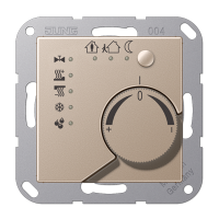 Jung A2178TSCH KNX-регулятор с ручкой для установки температуры, цвет: Шампань