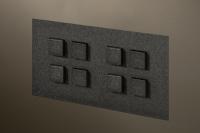 Lithoss LI0020204 Выключатель Trimless, цвет: Чёрный, оттенок: Текстурированный