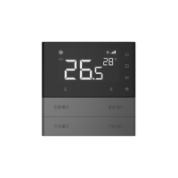 Letour LY/KW0300T10STPRGR Выключатель Т10 с сенсорным дисплеем (3"), 4 кнопки, пластик, закругл., серый