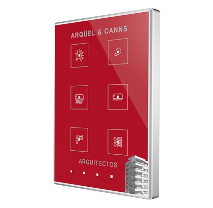 Zennio ZN1VI-TPTMD6 KNX Емкостный сенсорный переключатель Touch-MyDesign