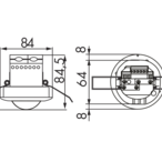 B.E.G. 94055 Потолочный датчик присутствия PD2N-M-1C-LED, цвет: Белый матовый, похожий RAL9010
