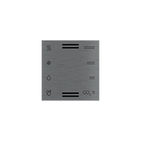 Ekinex EK-T1Q-GBS-ET2 Накладка мультисенсора металлическая, отделка - матовый титан