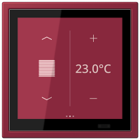 Jung LCZ 459 BFD1S255 KNX комнатный контроллер LS TOUCH, Цвет: Красный, оттенок: Рубин