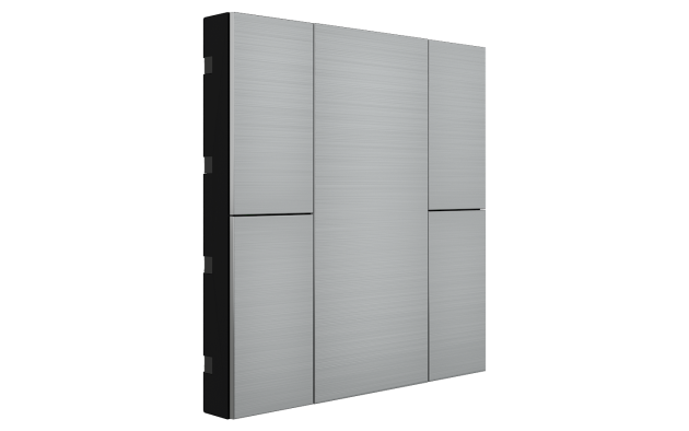 Interra ITR340-0410 iSwitch+ - 4-кнопочный KNX выключатель, алюминий, натуральный алюминий матовый