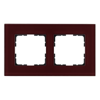Jasmart Electric G1002GH Рамка 2-постовая, стекло цвет Гранатовый, G1002GH