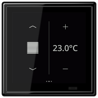 Jung LS 459 D1 S SW KNX комнатный контроллер LS TOUCH, Цвет: Черный, оттенок: Без оттенка