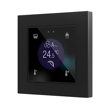 Zennio ZVIF55DV2 Емкостная сенсорная панель с дисплеем (55 x 55 мм) Flat 55 Display v2