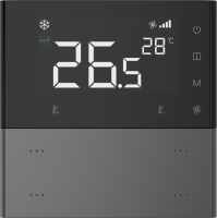 Letour LY/KC0202T10STMRGR Выключатель Т10 с ф-ми вызова сцен, 2 клав., 4 кнопки, металл, закругл., серый