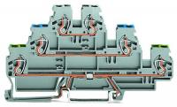 WAGO 870-567 3-уровн. клемма, 0,08 - 2,5 (4) мм2, серая, L/N/PE, цвет: Серый