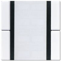 Jung A2072NABSWW KNX кнопочный сенсор, 2 группы, цвет: Белый