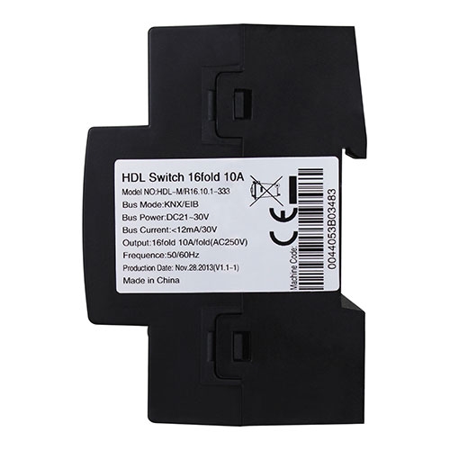 HDL M/R16.10.1 DIN реле, 16-канальное, 10A на канал, KNX