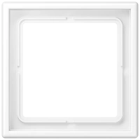 Jung LS 981 WWM Рамка 1-ная, вертикальный и горизонтальный монтаж, Дюропласт лакированный, LS 990, белоснежный матовый