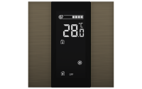 Interra ITR340-1212 iSwitch+ - 2-кнопочный KNX контроллер с ЖК-дисплеем, алюминий, бронза матовая