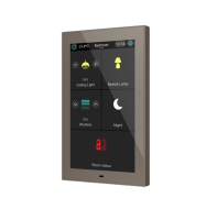 Zennio ZVICX50M 5-дюймовая емкостная сенсорная панель CX50, мокко