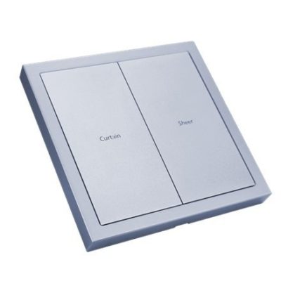 HDL M/PT2RA.1M 2-клавишная панель KNX серии Tile, металл (без рамки и шинного соединителя HDL-M/PTCI.1)