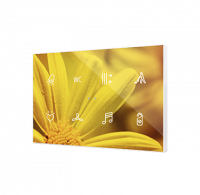 Zennio ZVIFXLX8 Flat XL X8. Стеклянный сенсорный выключатель - 8 кнопки, цвет: произвольный