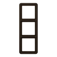 Jung CD 583 BR Рамка 3-ная, вертикальный и горизонтальный монтаж, duroplastic, CD 500, коричневый