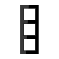 Jung AC 583 SW Рамка 3-ная, вертикальный и горизонтальный монтаж, duroplastic, A CREATION, чёрный