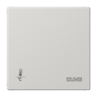 Jung LS2178ORTSLG KNX-регулятор с шинным сопряжением без ручки для установки температуры; светло-серый, цвет: Серый, оттенок: Светлый