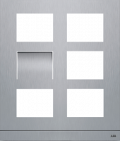 ABB 41386CF-S Станция вызова, видео, 2/3, без клавишных модулей, сталь