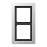 Jung ALD 2982 Рамка 2-ная, вертикальный и горизонтальный монтаж, LS-DESIGN, алюминий