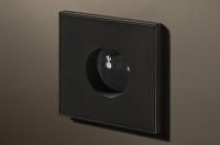 Lithoss Розетка Void round Matt black RAL9011, Цвет: Черный ,оттенок: Матовый, RAL9011