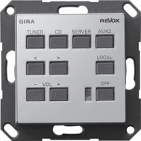 Gira 0538605 Панель управления М218, цвет: Хром