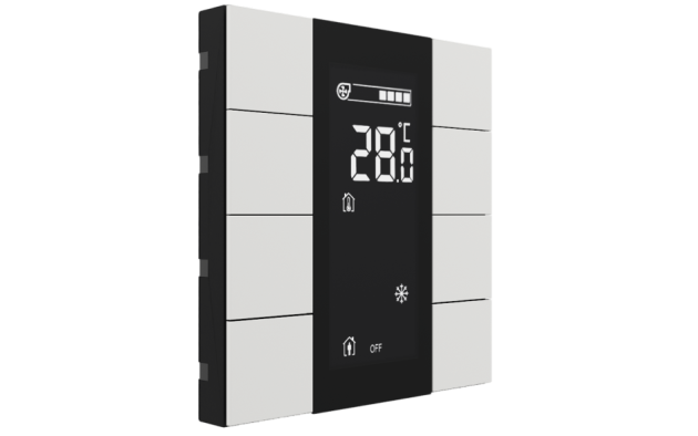 Interra ITR340-1803 iSwitch+ - 8-кнопочный KNX контроллер с ЖК-дисплеем, пластик, белый