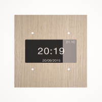 Tense KNX_INFWOCW4 Сенсорный выключатель KNX Infinity Wood Oak Cotton White 4F, цвет: Золотой