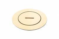 Lithoss Розетка ARPI Round Polished Brass, Цвет: Латунь
