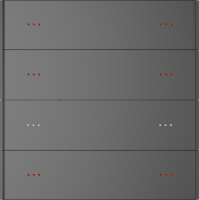 Letour LY/KC0408T10ST KNX выключатель на 8 клавиш с функцией записи и вызова сцен, цвет серый металл