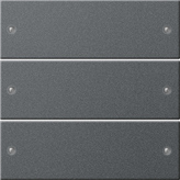 Gira Комплект клавиш 3-местный 218328, цвет: Антрацит, оттенок: Лакированный