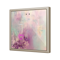 Zennio ZVIFR70X4C360 Выключатель сенсорный KNX Flat RGB 70 X4, 4 кнопки, 70x70, полностью кастомизируемый (360°)