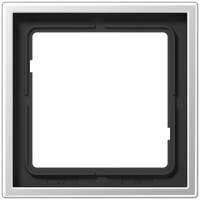 Jung AL 2981 Рамка 1-ная, вертикальный и горизонтальный монтаж, LS 990, алюминий