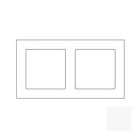 Tense SOCKAW2 Розетка с рамкой Socket Alu White 2F, цвет: Белый