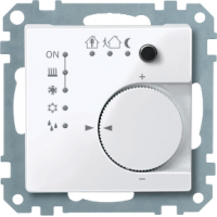 Schneider MTN616725 Терморегулятор KNX, ПИ-регулирование, с 4-кнопочным интерфейсом, цвет: Белый, оттенок: Глянцевый, RAL 9016