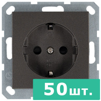 Jasmart Electric G5501Z-50 Розетка SHUKO© с защитными шторками 16A 250V~ 2P+T, цвет Мокко,  JASMART, набор, 50 шт.